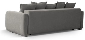 Canapea gri extensibilă, cu spațiu de depozitare 231 cm Elen – Micadoni