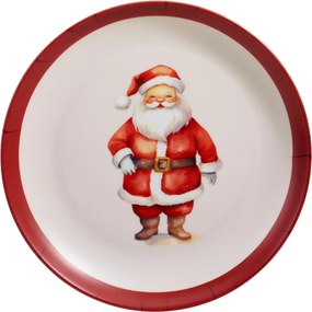 Set de masă pentru copii din melamină Moș Crăciun,5 piese