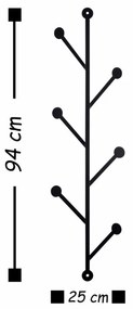 Accesoriu Decorativ de Perete Rod 2, Metal