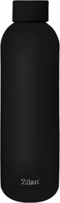 Termos Zilan ZLN9840 tip sticla sport, capacitate 500ml, interior din inox, pereti dublii, negru