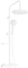 Mexen KX05 set de duș cu pară de tip ploaie și baterie termostatică, Albă - 771500591-20