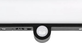 Lampă solară de perete cu LED și senzor LED/3W/3,7V IP54 1500 mAh neagră