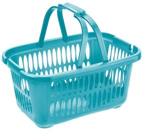 Coș pentru rufe curate cu mâner Tontarelli COVER LINE 19,4 l, albastru