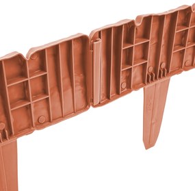 Palisadă de grădină 4Home Terracotta, 2,5 m