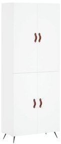 3195651 vidaXL Dulap înalt, alb, 69,5x34x180 cm, lemn compozit