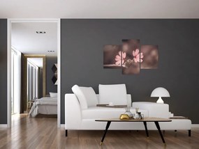 Tablou cu floare roz (90x60 cm)