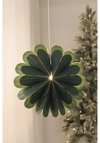 Decorațiune luminoasă verde ø 45 cm cu model de Crăciun Marigold – Markslöjd
