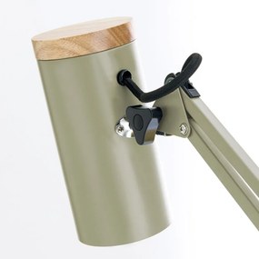 Lampa cu brat articulat si sistem de prindere masa, Gili verde deschis