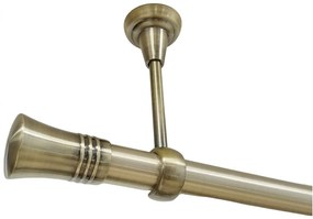 Galerie fara inele tavan CAPRI /25 - aur antic (Alege marime: 160 cm)
