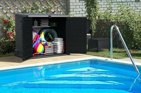 Cutie de depozitare pentru grădină Duramax StoreAway gri, 850 l