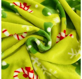 Lenjerie de pat din microfibra CHRISTMAS TREE verde Dimensiune lenjerie de pat: 2 buc 70 x 90 cm | 200 x 220 cm