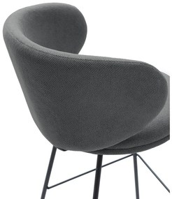 Scaune de bar gri-închis 2 buc. (înălțime șezut 65 cm) Rush – Marckeric