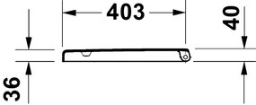 Duravit 28310000 - Capac WC D-CODE 37,4x42 cm, alb