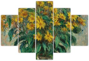 Tablou - Claude Monet, Jerusalem Artichoke Flowers, reproducere (150x105 cm)
