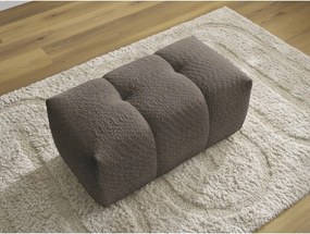 Taburet maro cu tapițerie din țesătură bouclé Roxelane – Bobochic Paris