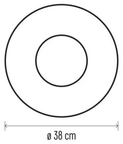 Decorațiune LED de Crăciun 20xLED/2xAA d. 38 cm