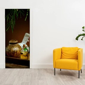 Fototapet pentru ușă - SPA ustensile (95x205cm)