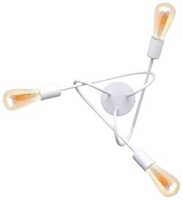 Lustr pentru copii OXFORD 3xE27/15W/230V alb montat pe tavan