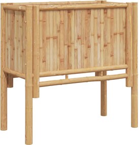 vidaXL Pat ridicat Maro 70 x 35 x 70 cm Bambus