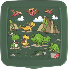Cutie de gustări pentru copii verde Dinosaur – Snips