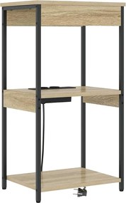 vidaXL Dulap de noapte Stejar Sonoma 41 x 31 x 76 cm Lemn compozit