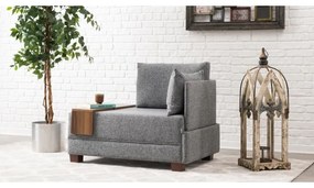 Fotoliu de colț TULA, gri, orientare dreaptă