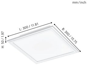 Plafonieră LED SALOBRENA LED/16W/230V Eglo 32812