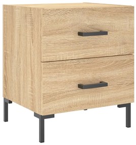 827314 vidaXL Noptieră, stejar sonoma, 40x35x47,5 cm, lemn compozit