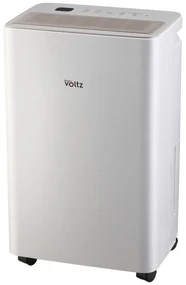 Dezumidificator Oliver Voltz OV51763A, Pana la 45 m², 150 m³/h, 1.8 L, 12 L/zi, Afisaj LED, Timer, Ionizator, Alb