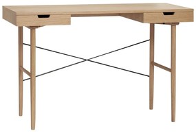 Birou cu aspect de lemn de stejar 55x120 cm Studio – Hübsch