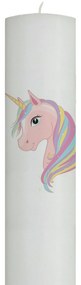 Lumanare Botez Unicorn Roz 7 cm, 40 cm