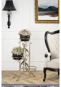 Suport de flori 90x65 cm auriu