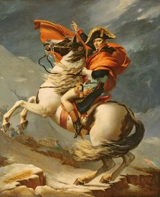 David, Jacques Louis (1748-1825) - Reproducere Napoleon Crossing the Alps on 20th May 1800, (35 x 40 cm)