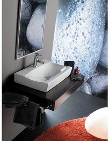 Bathco 0041 - Lavoar pentru blat SARDINERO, 61,5 x 37,5 cm, porțelan/alb