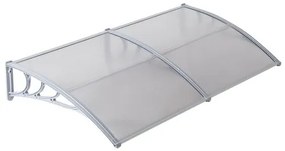 Marchiză copertină transparentă pentru ușă, 100 x 200 cm