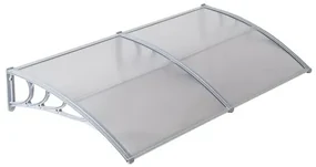 Marchiză copertină transparentă pentru ușă, 100 x 200 cm