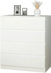 Comoda Gunes, alb, PAL melaminat, 80x46x92 cm