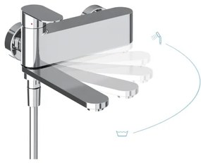 Baterie pentru cadă Ravak X070451 CHROME, crom lucios