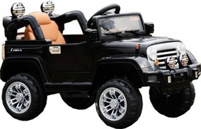 Masinuta Electrica cu acumulator pentru copii NOVOKIDS™ Safari SUV PRO, Cu telecomanda, Max 30 kg, Melodii si lumini, 12V, Negru