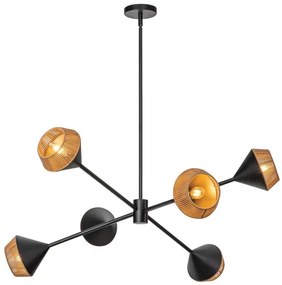 Alora Mood ALM-DAPHNE6-MB - Lustră DAPHNE cu tijă 6xE14/40W/230V