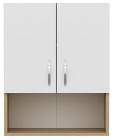 Cabinet de baie Voda - Sapphire Oak, White