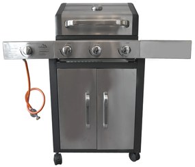 Grătar mobil cu gaz Cattara Windoe, 117,5 x 49x 116 cm