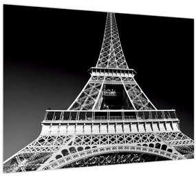 Tablou - Turnul Eiffel, alb-negru (70x50 cm)