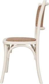 Scaun Thonet din lemn masiv si sezut din ratan