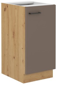 Dulap inferior de bucătărie Barb 40 D 1F BB (stejar artisan + trufă). 1044941