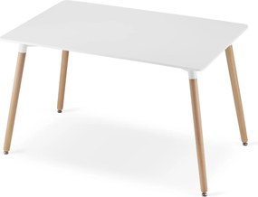 OFERTA Masa de dining alba ADRIA 120x80 cm calitate II
