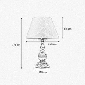 Lampa de masa clasic elegant din alama masiva Flemish