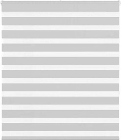 vidaXL Jaluzea tip zebra gri deschis lățime țesătură 130,9cm poliester