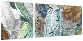 Tablou - Pictura figura abstractă (cu ceas) (90x30 cm)