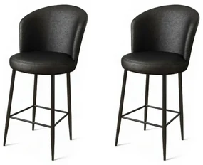 Set de scaune de bar Uras Black, 2 buc., 2 buc.